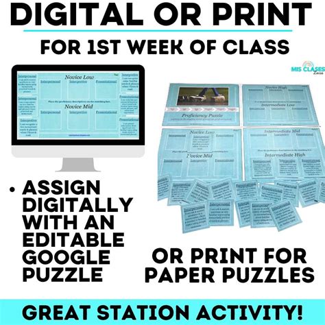 Proficiency Puzzle - Mis Clases Locas