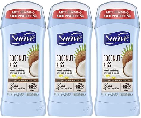 Suave Women's Deodorant Stick, 48-hour Antiperspirant, Coconut Kiss ...