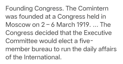 In .... ... A.D. Comintern was formed. - Brainly.in