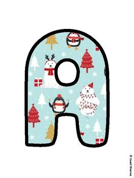 Christmas Bulletin Board Letters, Christmas Alphabet Posters school ...