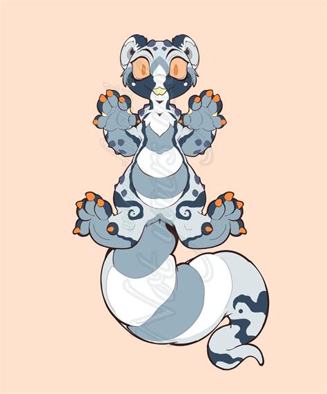 Ocean Deep Waters Blue White Gecco Otter Design Hybrid Character ...