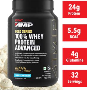 GNC Amp Gold Series 100% Whey Protein Price in India - Buy GNC Amp Gold ...