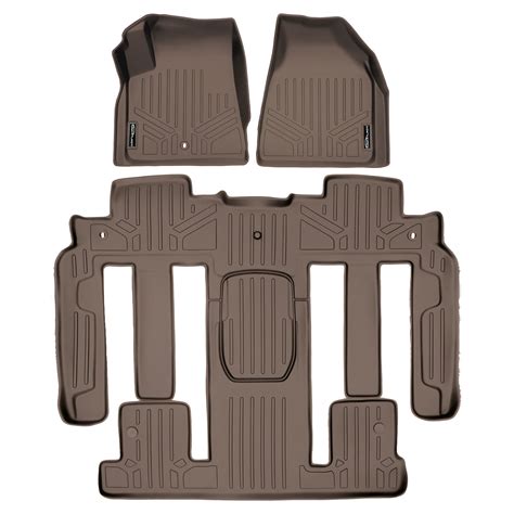 SMARTLINER 3 Rows Custom Fit Floor Liners Compatible with 2008 - 2017 ...