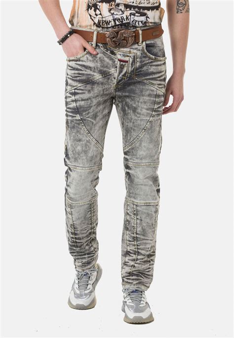 Cipo & Baxx Straight-Jeans, mit breiten Ziernähten online kaufen bei Herrenjeans.de