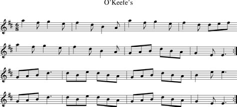 O'Keefe's on folk tune finder