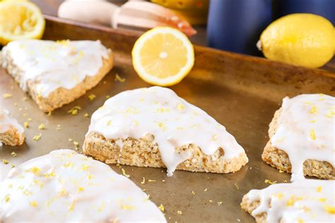 Lemon Poppy Seed Scones - A Kitchen Addiction