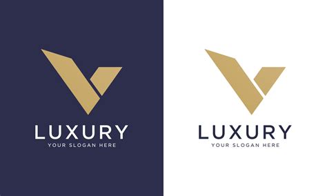 Royal premium letter v logo design vector template in gold color. Beautiful logotype design for ...