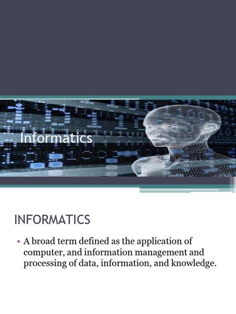 Image result for Example of Informatics
