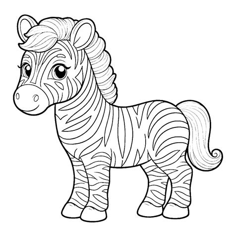 Zebra Coloring Pages 38 - Coloring Pages Gem