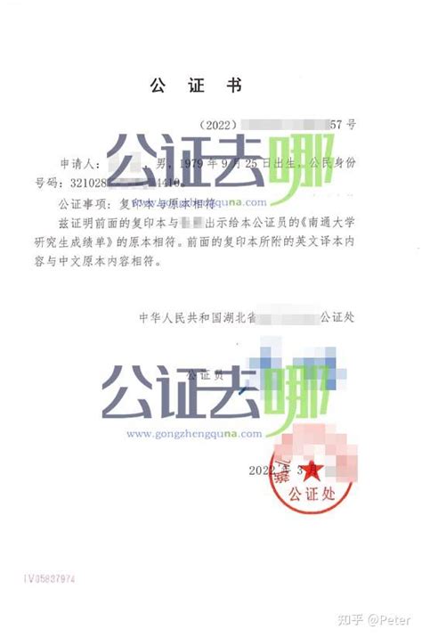 台湾使用的，中国成绩单公证书，海基会公证处，中国公证处海外服务中心