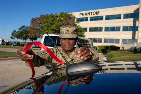 Fort Cavazos officials tie on red ribbon for safe driving | Article ...