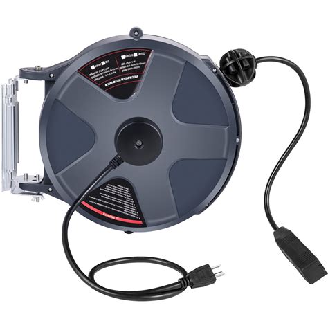 VEVOR Retractable Extension Cord Reel 50+3.2FT, 16/3 SJT Power Cord ...