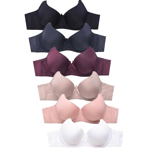 DailyWear Womens Everyday 6 Pack of Bras 32B, 4129P1 - Walmart.com