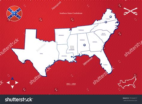 Civil War Map Of States
