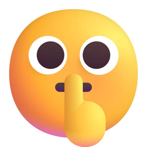 Shushing Face 3d Icon | FluentUI Emoji 3D Iconpack | Microsoft