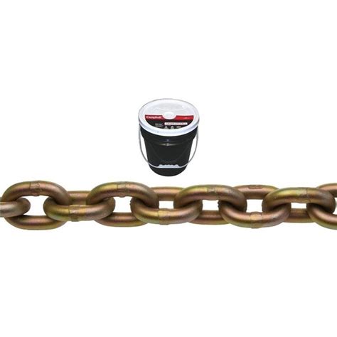 Baron Transport Chain, 3/8 in, 63 ft L, 6600 lb Working Load, 70 Grade ...