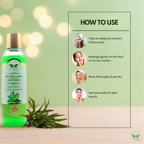 Tea Tree and Basil Clear Skin Face Wash for Fresh, Balanced Complexion ...