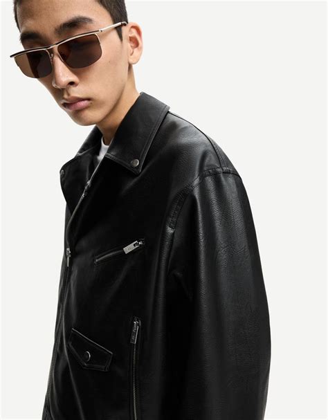 Leather effect jacket - Men | Bershka
