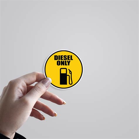 Enhance Clarity with Our Diesel Only Car Sticker | Premium Fuel ...