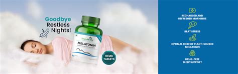 Simply Herbal Melatonin 10mg Sleeping Aid Healthy Sleep Cycle-90 Table ...