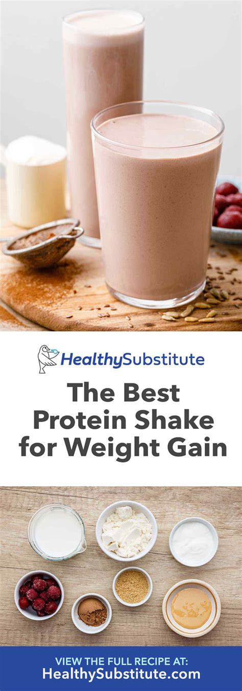 The Best Protein Shake Recipe for Weight Gain (Drink This) - Healthy Substitute