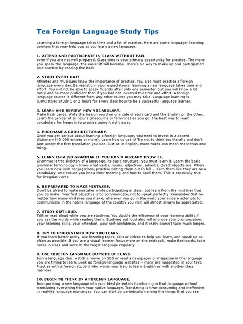 Image result for Language Study Tips