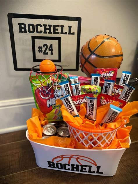 Pin by Miss Britnee on Basketball ideas | Boyfriend gift basket ...