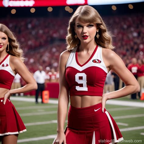 Taylor Swift's 49ers Cheerleader Outfit | Stable Diffusion Online