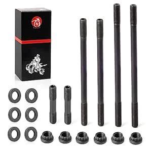 Heavy Duty Cylinder Head Studs Bolts For YAMAHA Raptor 700 Raptor 700R ...