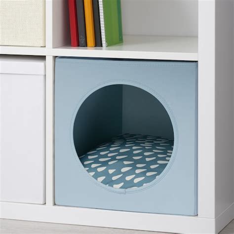 UTSÅDD cat house, grey-blue, 33x38x33 cm (13x15x13") - IKEA