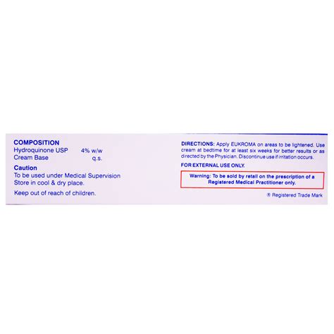 Eukroma Cream 20 gm Price, Uses, Side Effects, Composition - Apollo ...