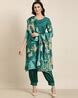 Buy Teal Kurta Suit Sets for Women by SHOWOFF Online | Ajio.com