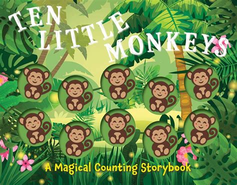 BIBLIO | Ten Little Monkeys: A Magical Counting Storybook by Amanda ...