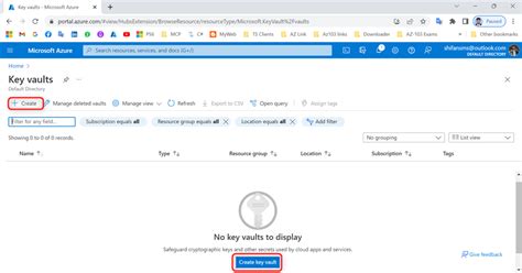 Image result for Create Azure Key Vault
