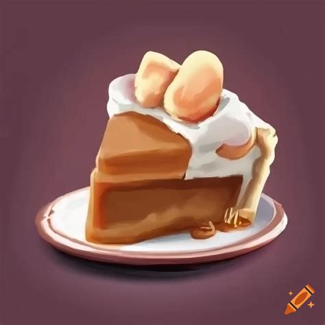Delectable butterscotch cinnamon pie from Undertale on Craiyon
