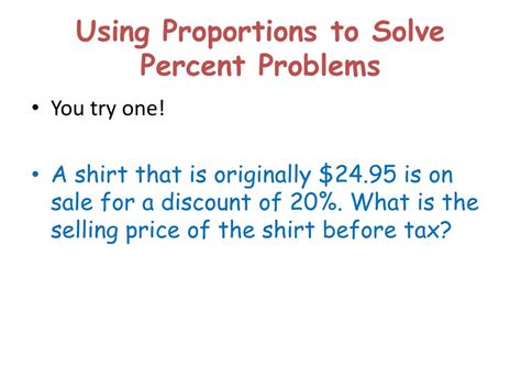 Image result for Solving Percent Problems Using Proportions