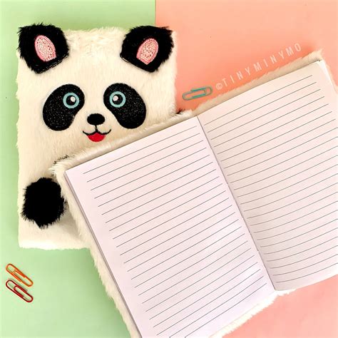 Buy Cute & Unique Fur Panda Diary Online In India