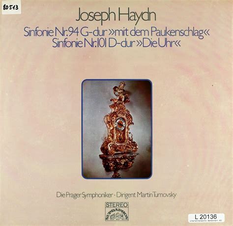Martin Turnovsky. Prager Symphoniker. Haydn. Sinfonie Nr. 94 G-dur "mit ...