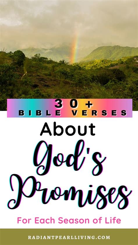 31 Powerful Bible Verses About God's Promises - Radiant Pearl Living