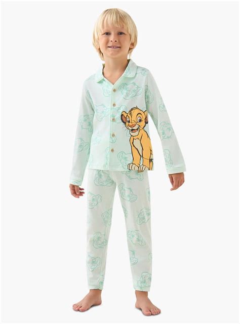 Buy Juniors Simba Print Shirt with Pyjamas Set Online at just Rs. 1299. ...