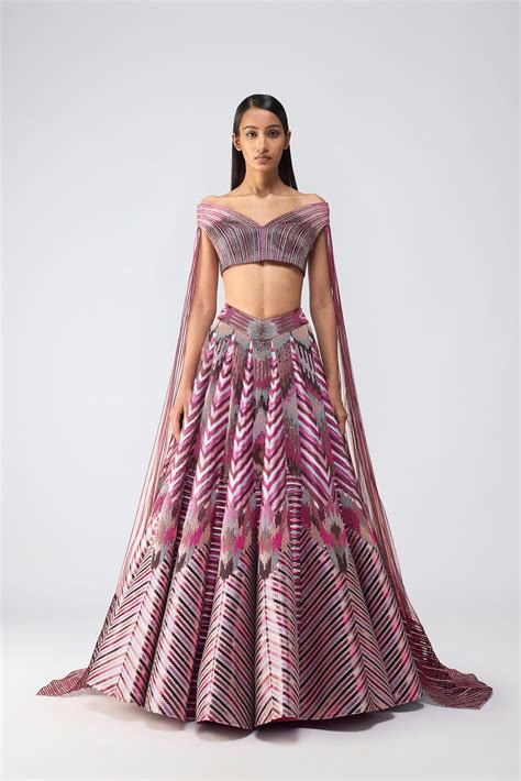Metallic Supersonic Top With Wings And Skirt – Amit Aggarwal