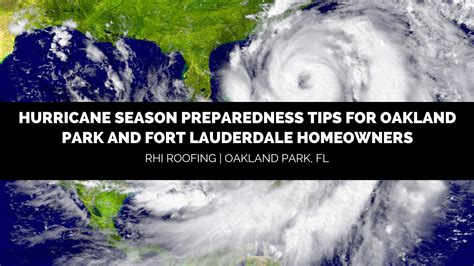 Hurricane Season Preparedness Tips | Oakland Park | Florida