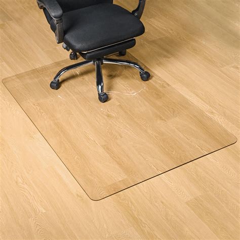 100pointONE Crystal Clear Office Chair Mat for Carpet or Hardwood, 1/5 ...