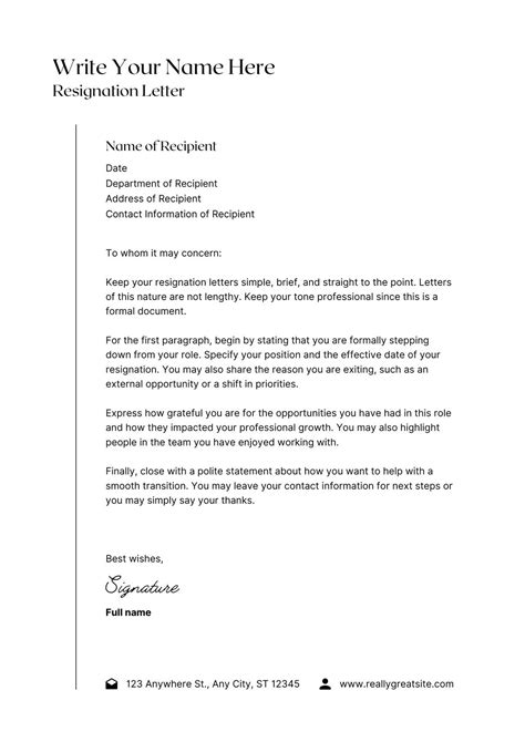 Free To Edit And Print Resignation Letter Templates Canva, 55% OFF