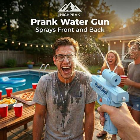 HighPeak Prank Water Gun Two Way Squirt Gun Summer Toy