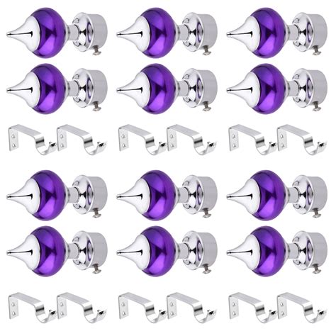 Purple CP Finish Ball Design Curtain Brackets - Decor Your Home – Sun ...
