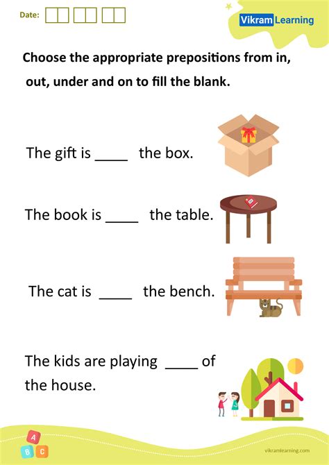 Download choose the appropriate prepositions from in, out, under, and ...