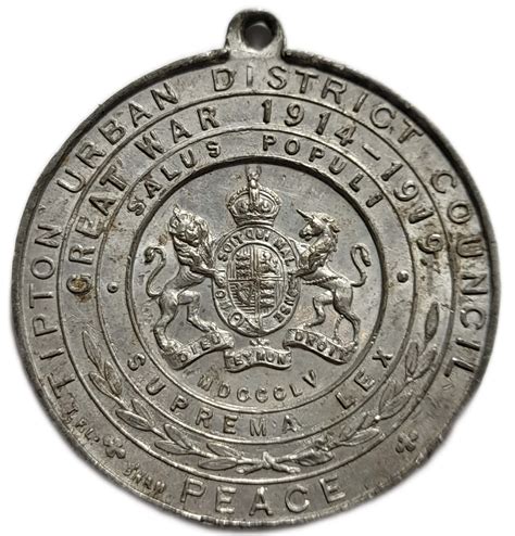 Medal - Peace Celebrations (Tipton Urban District Council) - United ...