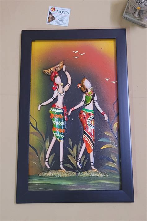 Mural Tribal Art frame Paintings wall decor Indian Traditional ...