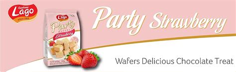 Lago Mini Party Wafers Strawberry Cream : Amazon.in: Grocery & Gourmet ...